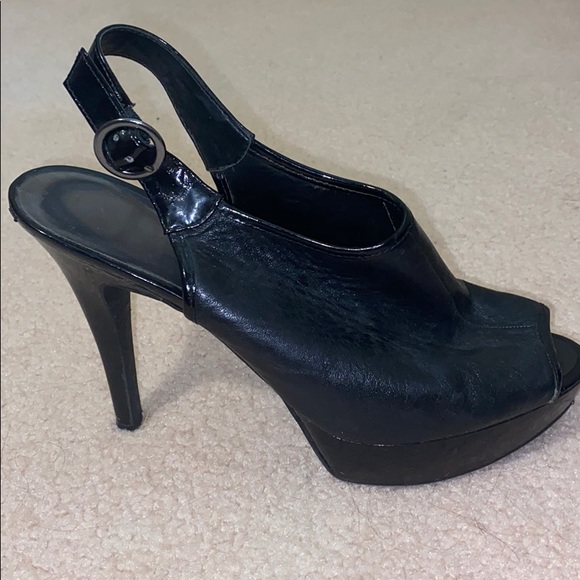 Nine West Shoes - Nine West Black Leather Heels